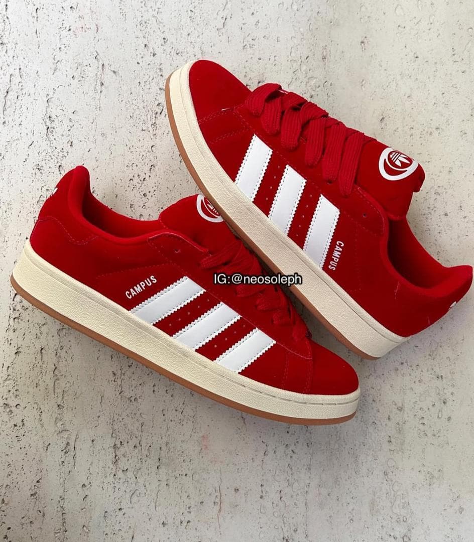 Adidas Campus Red White