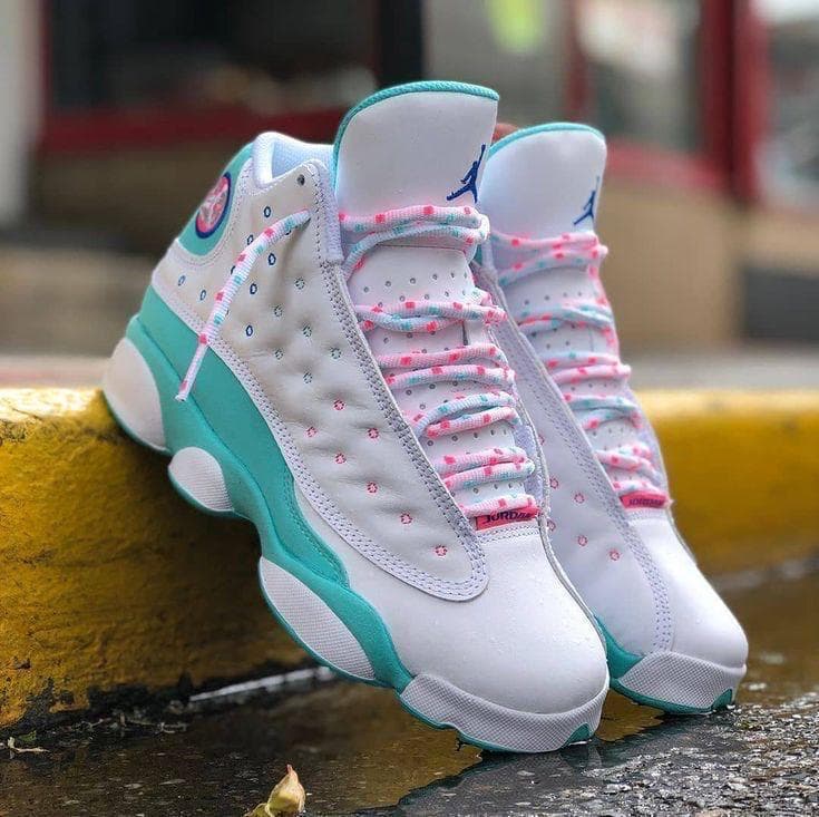 Air Jordan 13 Aqua Pink White