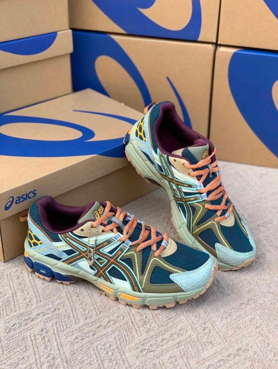 Asics Gel Kahana Trail Teal Orange