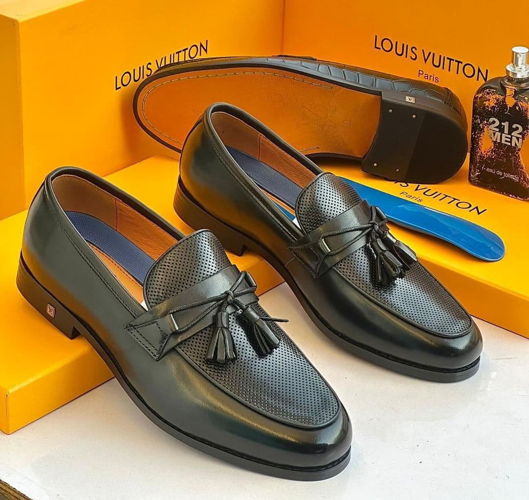 Louis Vuitton Tassel Loafers Black