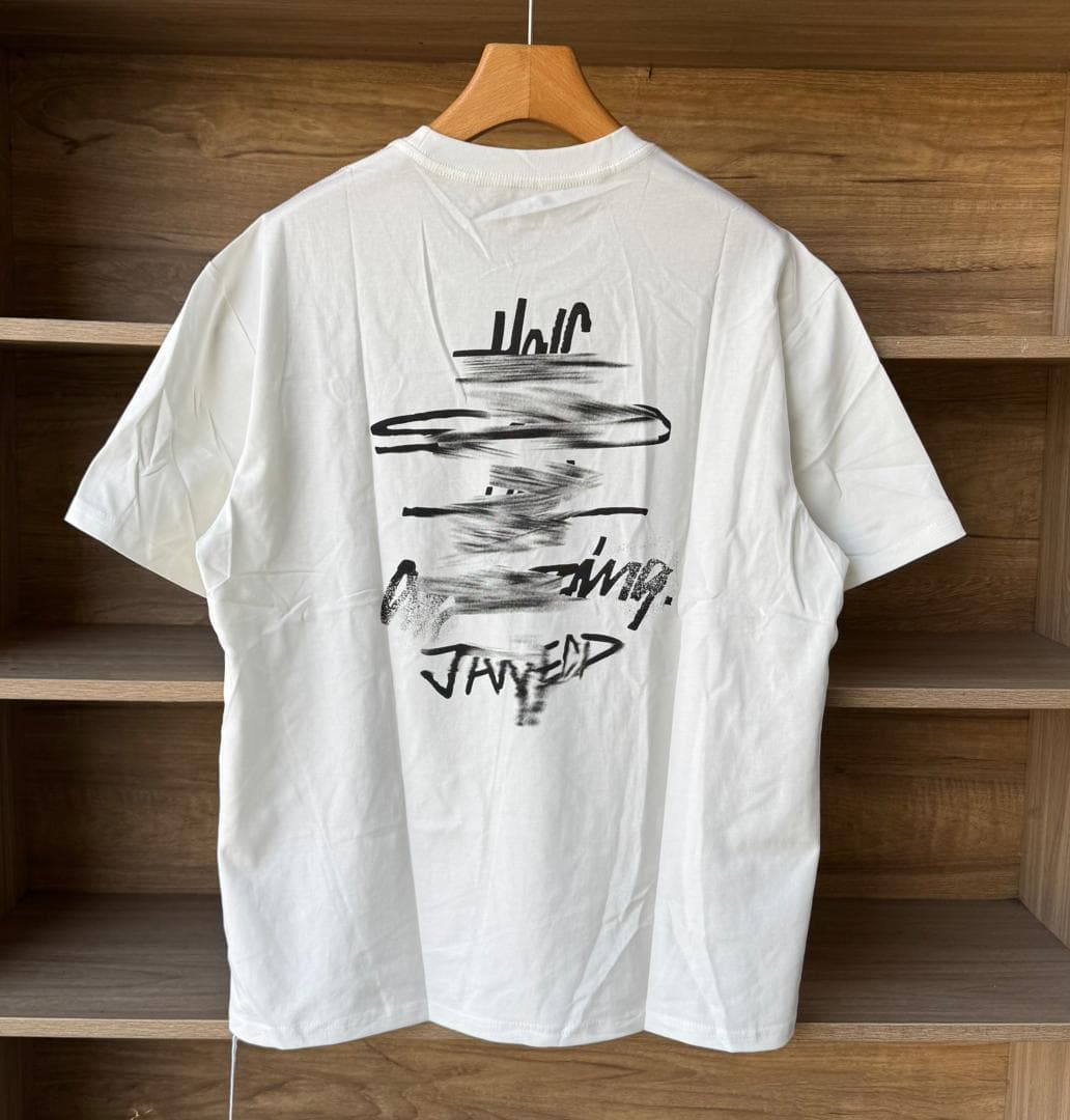 White Abstract Script T-Shirt